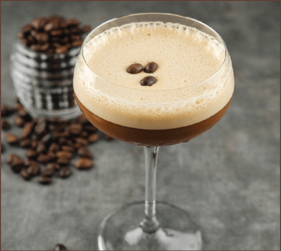 American Bourbon Latte Martini